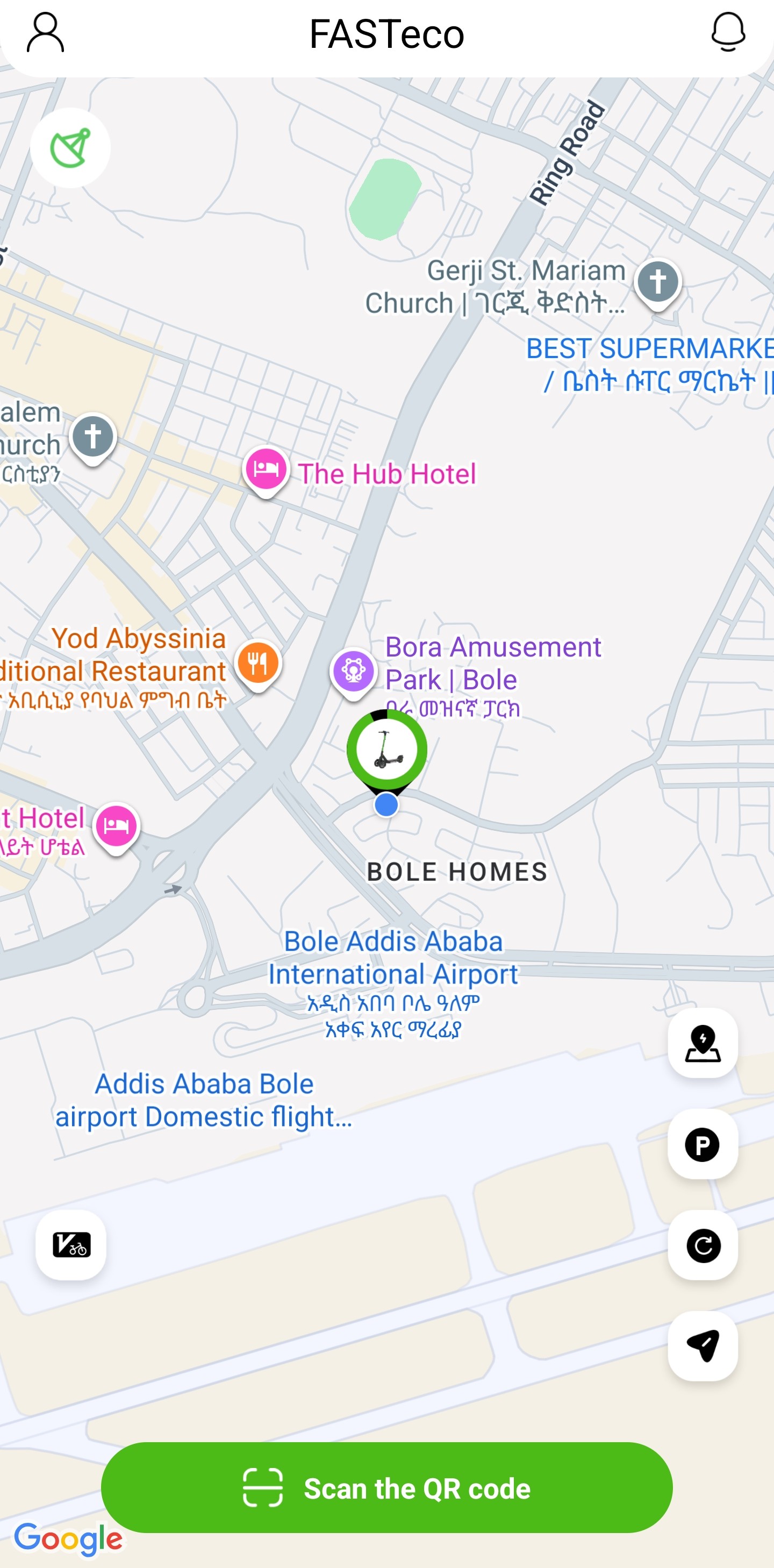 FASTeco App - Map View